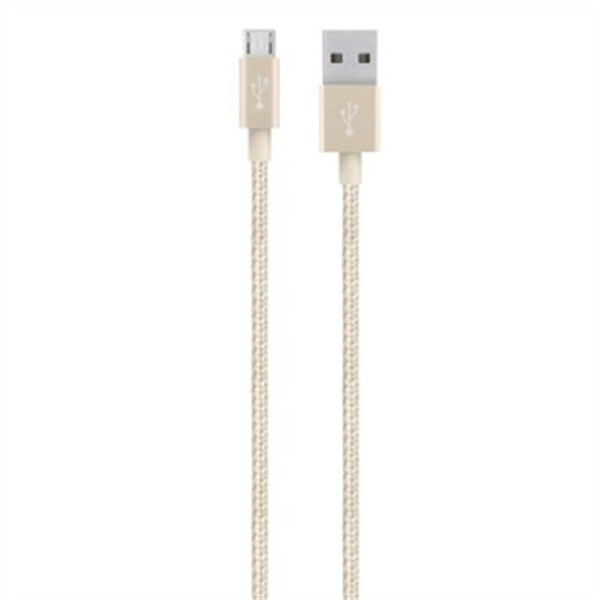 Belkin Premium Micro-Usb Charge/Sync Cable 1.2M Metallic Gold