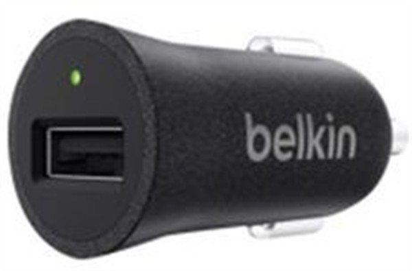 Belkin Premium Micro Car Charger 2.4A Metallic Black