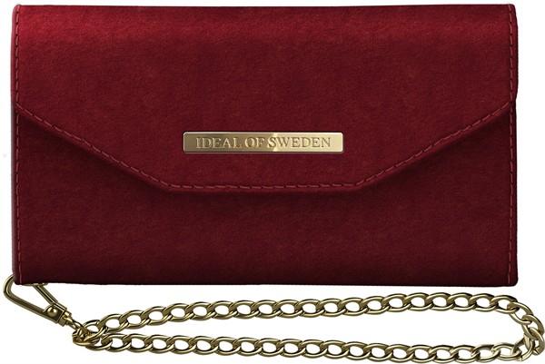 iDeal of Sweden Ideal Mayfair Clutch Velvet Iphone XR Red